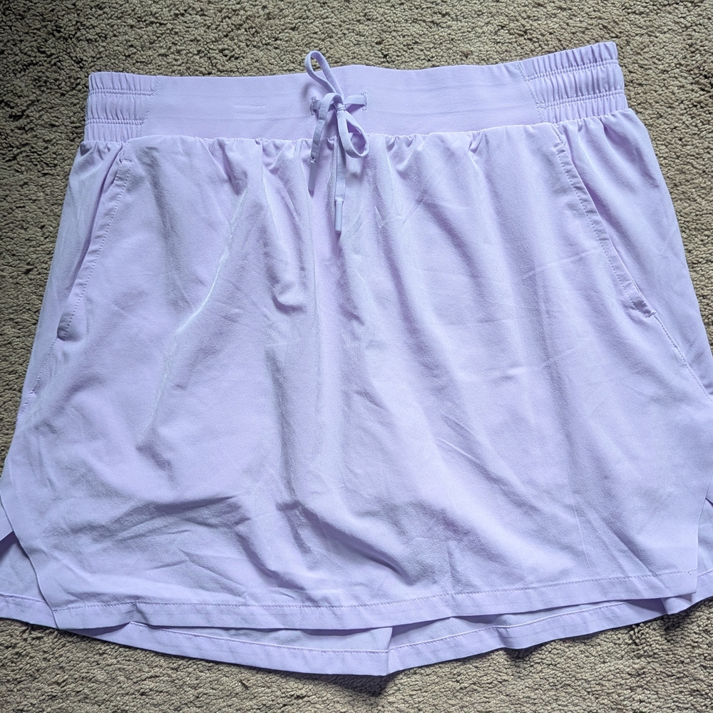 All in Motion Purple Skorts with Elastic Waistband